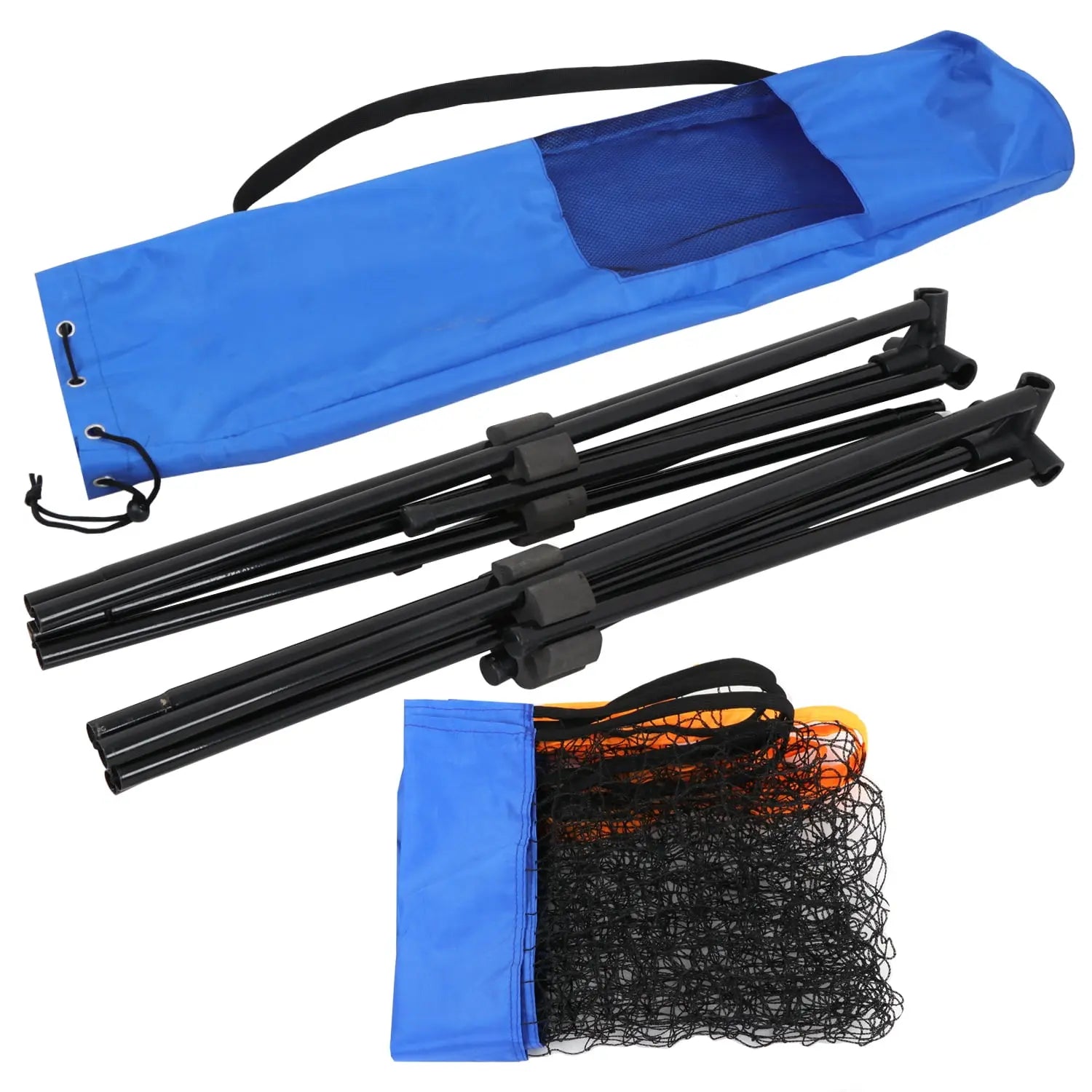 Segawe 10X5 Ft Freestanding Height-Adjustable Portable Badminton Net Set, PVC Nylon Outdoor Sports Equipment with Easy Setup & Carrying Bag for Badminton, Volleyball Training,Summerwins
