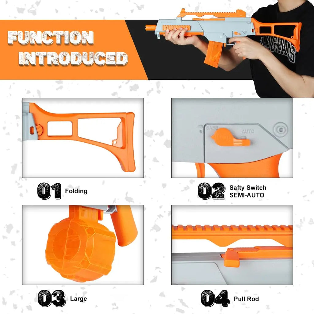 Electric Water Blaster, Lightweight Outdoor Squirt Toy for Party Activities