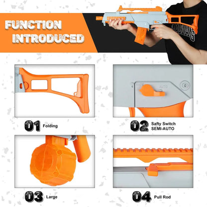 Electric Water Blaster, Lightweight Outdoor Squirt Toy for Party Activities