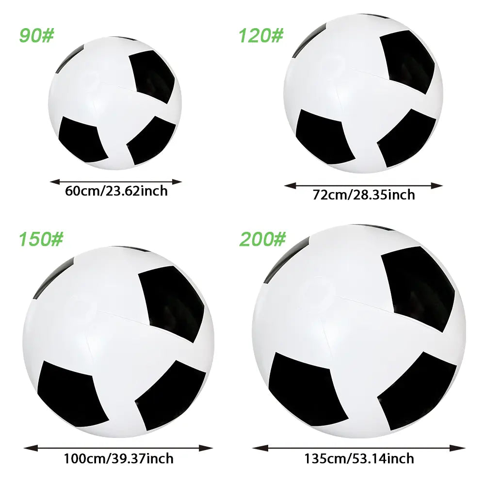 Large 23-Inch Inflatable Giant Soccer Ball, Beach Sports Ball, Pool Party Decor Toy, Super Large Beach Toy for Water Games