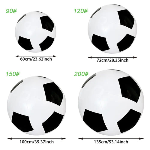 Large 23-Inch Inflatable Giant Soccer Ball, Beach Sports Ball, Pool Party Decor Toy, Super Large Beach Toy for Water Games