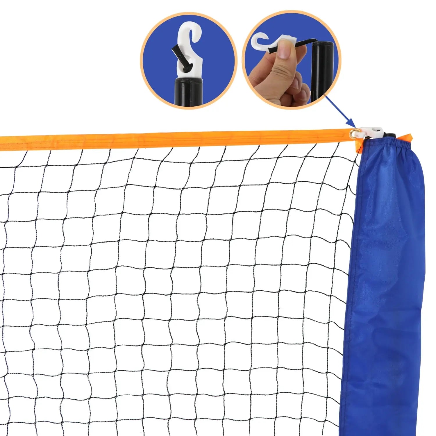 Segawe 10X5 Ft Freestanding Height-Adjustable Portable Badminton Net Set, PVC Nylon Outdoor Sports Equipment with Easy Setup & Carrying Bag for Badminton, Volleyball Training,Summerwins