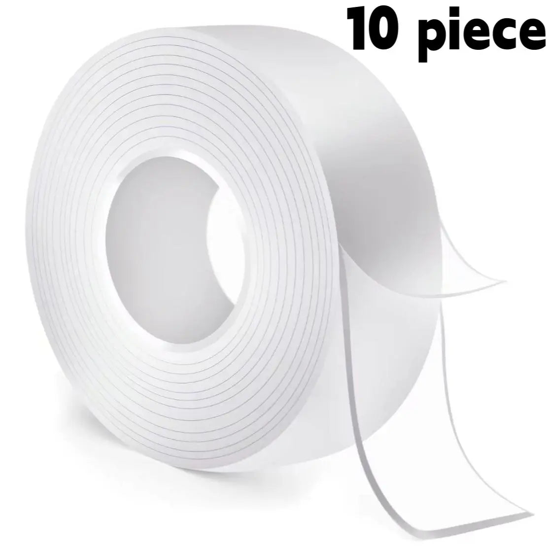 Nano Tape Double Sided Adhesive Roll, Heavy Duty Strong Hold Residue Free Clear Mounting Tape, Waterproof Reusable Multi Surface Tape for Glass Tile Metal Wood Wall, Indoor Outdoor Use Cut to Any Size for Home Office DIY Photo Wall