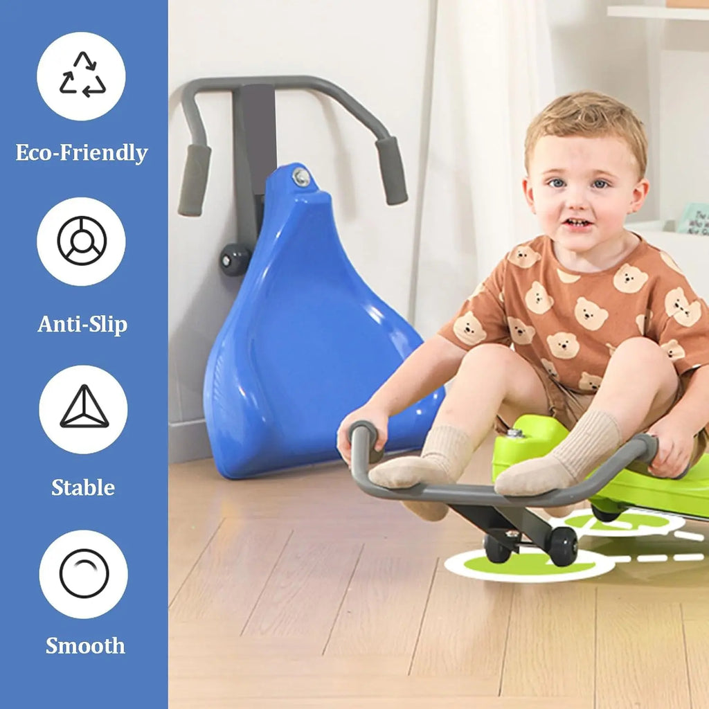 The Original Roller Racer Flying Turtle Sit Skate, Kid Powered, No Motor, No Pedals, No Batteries, Power by Zig Zag Motion, Promotes Active Play in or Outdoors, Non-Marring Skate Wheels