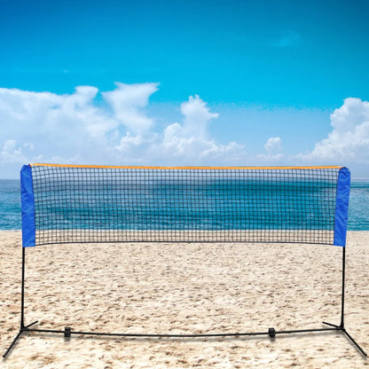 Segawe 10X5 Ft Freestanding Height-Adjustable Portable Badminton Net Set, PVC Nylon Outdoor Sports Equipment with Easy Setup & Carrying Bag for Badminton, Volleyball Training,Summerwins