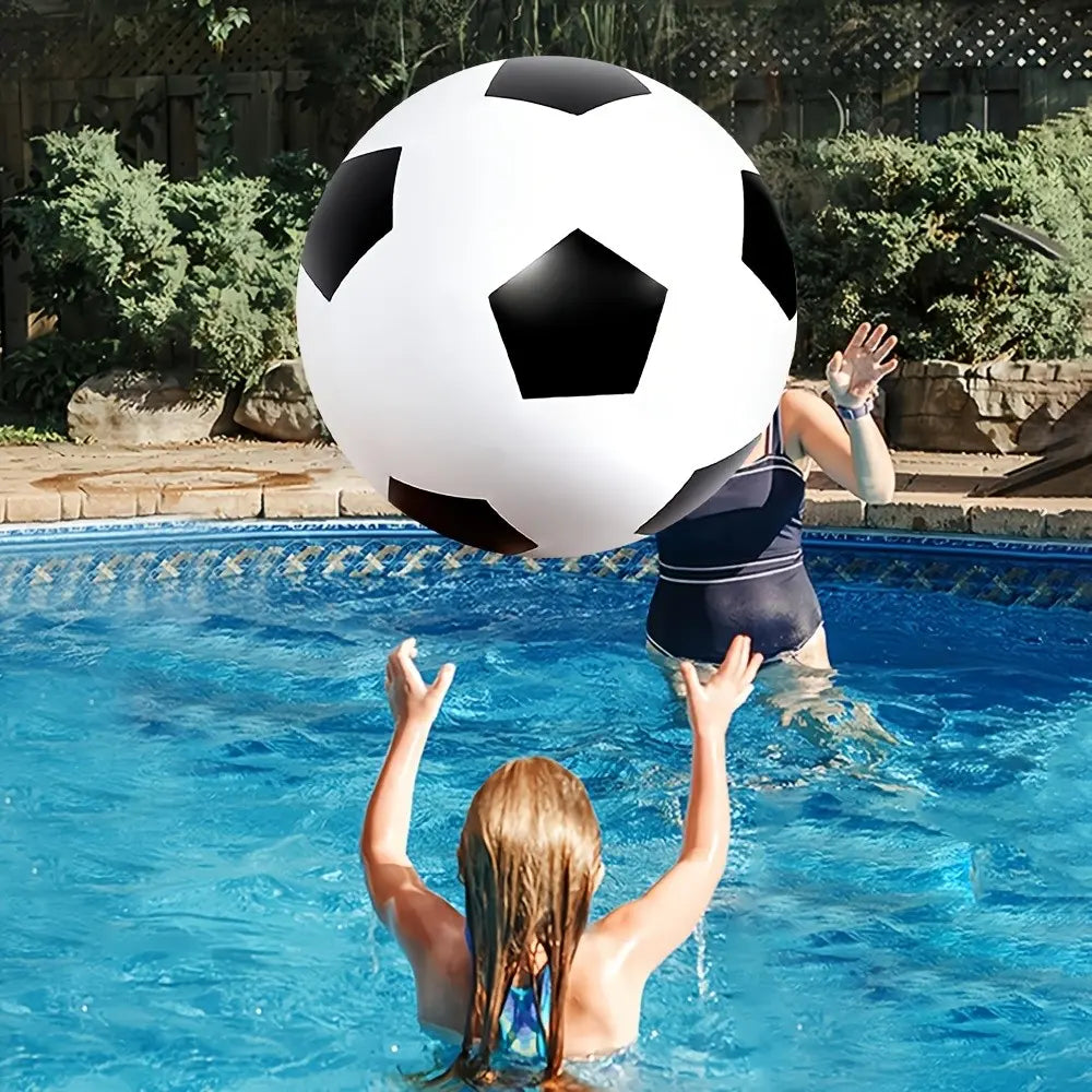 Large 23-Inch Inflatable Giant Soccer Ball, Beach Sports Ball, Pool Party Decor Toy, Super Large Beach Toy for Water Games